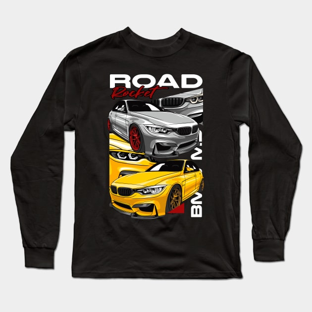 Road Rocket M3 F80 Long Sleeve T-Shirt by Harrisaputra